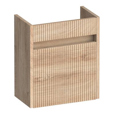 Brauer Adore Wavy Fonteinkast - 40 cm - 1 Deur - Greeploos - Rechtsdraaiend - Forest Wheat