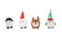 Beeztees Kerstknuffel Figuurtje assorti hondenspeelgoed - thumbnail