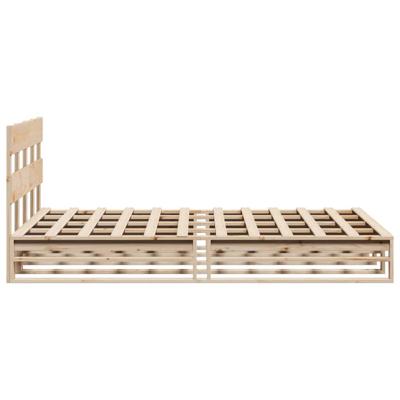 Bedframe zonder matras massief grenenhout 140x190 cm
