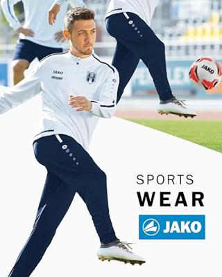 JAKO 8495 Trainingsbroek Active - Marine/Fluogeel - L