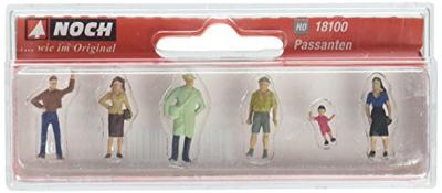 NOCH H0 Passanten. Geverfd, Staand