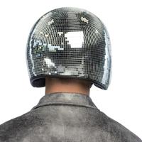 Disco Helm 70s Zilver - thumbnail