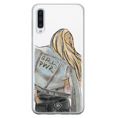 Samsung Galaxy A70 siliconen hoesje - GRL PWR Samsung Galaxy A70 siliconen hoesje - GRL PWR