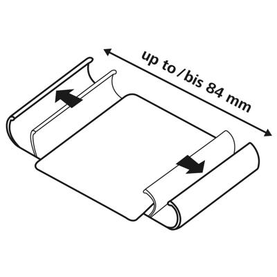 Hama Booklet Smart Move - Metallic Mt. XL App. Tot 7,1 X 14,4 Cm Staalblauw