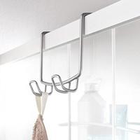 Metaltex doucherek 2-laags met haken onda zilverkleurig - thumbnail