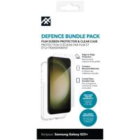 ZAGG iFrogz Defensie beschermhoes compatibel Samsung Galaxy S23+, bonusschermbeschermer, duurzaam, klikbestendig, antislip, slank, gerecycled, helder - thumbnail