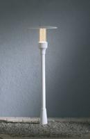 Lantaarnpaal Nova 118 cm wit - thumbnail