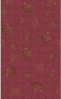 Duni dunicel tafelkleed gilded bauble 138x220cm bordeauxrood 1 stuks - thumbnail
