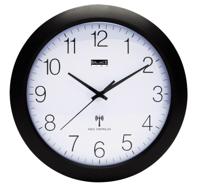 Zendergestuurde Wandklok 30 cm Analoog Wit/Zwart - thumbnail