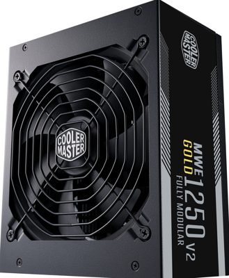 Cooler Master mpe-c501-afcag-eu mwe gold v2, atx, 1250w, rtx ready, modular, 140mm, black