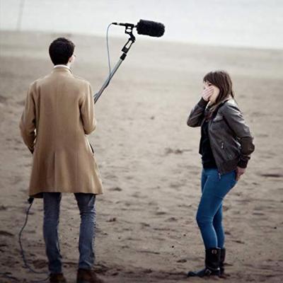 Nieuws Gathering Interview-microfoon XLR-kanon voor Canon, BOYA BY-BM6060, Boom-microfoon met voorruit en schokbestendige houder voor Nikon, D800, Sony, YouTube-camcorder