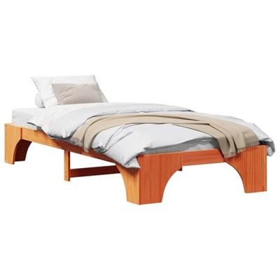 Bedframe Wasbruin 100 x 200 cm Massief grenenhout