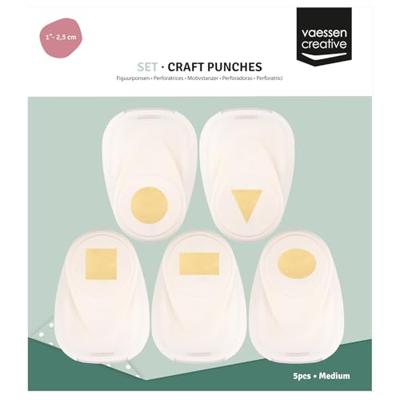 Vaessen Creative • figuurpons set basisvormen medium 5st.