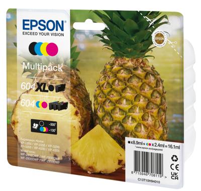 Epson Inktcartridge T10H9, 604XL Origineel Combipack Kleur C13T10H94010 Epson Inktcartridge T10H9, 604XL Origineel Combipack Kleur C13T10H94010