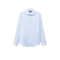 Mango Man regular fit overhemd lichtblauw - thumbnail
