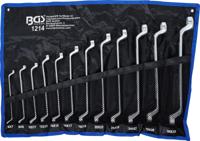 BGS technic Double ring wrench set cranked SW 6 x 7 - 30 x 32 mm 12 pcs. - thumbnail