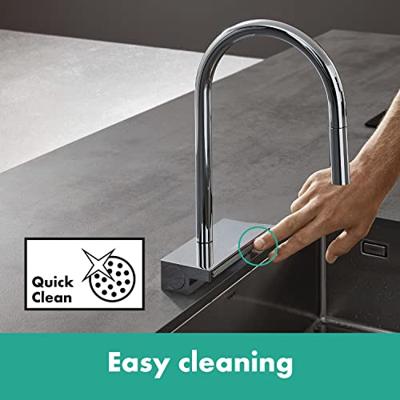 Hansgrohe Aquno Select M81 ééngreeps keukenkraan 170, uittrekbare vuistdouche, 3jet, sBox, chroom