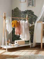 Klerenstandaard naturel/wit wit / hout - thumbnail