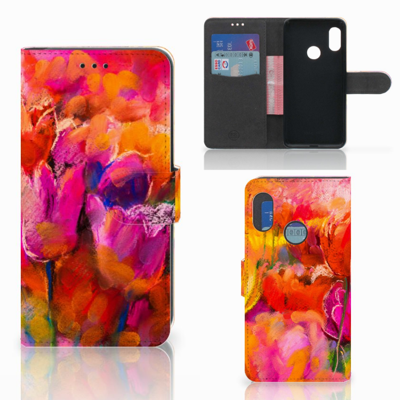 Hoesje Xiaomi Mi A2 Lite Tulips Hoesje Xiaomi Mi A2 Lite Tulips