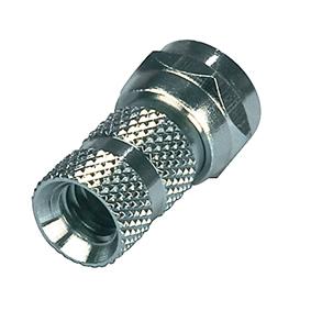 F-Connector 5.5 mm Male Zilver