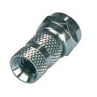 F-Connector 5.5 mm Male Zilver - thumbnail