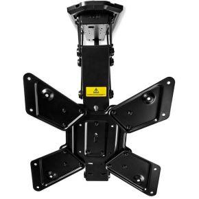 Gemotoriseerde TV-plafondbeugel | 23 - 55 " | Maximaal schermgewicht: 30 kg | Kantelbaar | Maximale plafondafstand: 663 mm | Minimale plafondafstand: 108 mm | Afstandbestuurbaar | Staal | Zwart