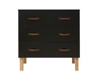 Bopita Commode 'Floris' kleur mat zwart / naturel - thumbnail