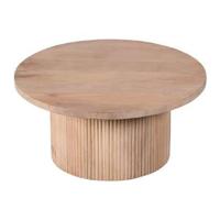 Lewis & Loft Salontafel Laila - FSC® Mangohout - Rond ⌀70 cm - Naturel - thumbnail