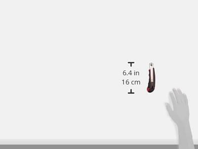WEDO 78418 Wedo Profi-Cutter, AUTO-LOAD , 18 mm - nr. 78418 zwart/rood 1 stuk(s) - thumbnail