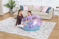 Bestway Opblaasbare Glitter Gigantische Fauteuil 114x112x66 cm +6 Jaar Binnen en Tuin 75115 - thumbnail
