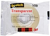 Plakband scotch 550 19mmx33m transparant | 8 stuks - thumbnail