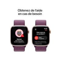 Apple Watch Series 10 GPS 42 mm Aluminium kast Sport loop Pruim - thumbnail