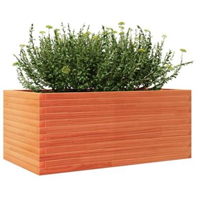 Plantenbak 110x60x46 cm massief grenenhout wasbruin
