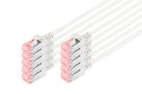 Digitus DK-1617-005-10 RJ45 Netwerkkabel, patchkabel CAT 6 U/UTP 0.50 m Grijs 1 stuk(s) - thumbnail