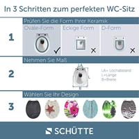 Toiletzitting Schutte White Duroplast Met Soft Close En Quick Release D-Vorm Gelakt Wit Schütte - thumbnail