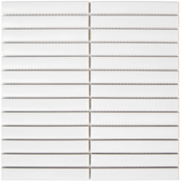 Mozaïek Sevilla Kit-Kat 29.6x29.9 cm Geglazuurd Porselein, Mat White The Mosaic Factory - thumbnail