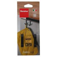 Metaltex Dubble Kasthaak Zwart/Metaal - thumbnail