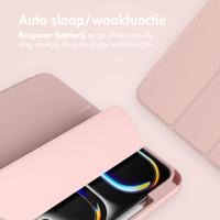 Accezz Smart Silicone Bookcase voor Apple iPad Pro 11 (2024) M4 Tablethoesje Roze - thumbnail