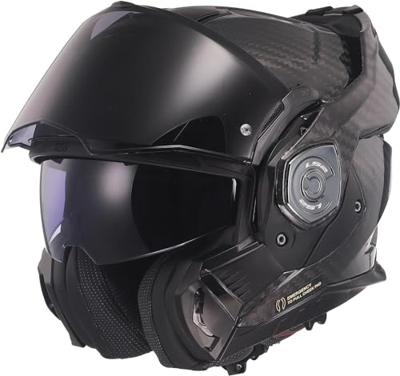 LS2 opklaphelm "ff901 advant x carbon solid" helmet ff901 adv. x carb.solid l black