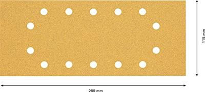 Bosch Accessories EXPERT C470 2608900847 Oscillerend schuurpapier Geperforeerd Korrelgrootte (num) 60 (l x b) 280 mm x 115 mm 10 stuk(s) Bosch Accessories EXPERT C470 2608900847 Oscillerend schuurpapier Geperforeerd Korrelgrootte (num) 60 (l x b) 280 mm x 115 mm 10 stuk(s)