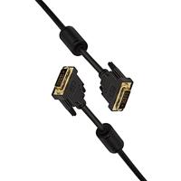 LogiLink CD0001 DVI kabel, 2x male, 2x Ferriet Core, Dual Link, zwart, 2M - thumbnail