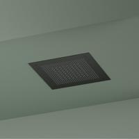 Hotbath Inbouw hoofddouche Ace Velvet Rainshower 38x38 cm Geborsteld Zwart PVD - thumbnail