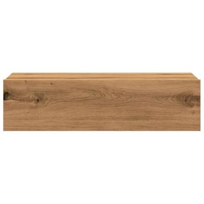 Tv-meubel met LED 60x35x15,5 cm artisanaal eikenkleur