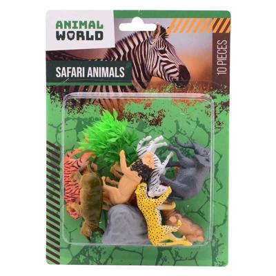 Johntoy Animal world - wilde dieren speelset, 10dlg.