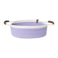 Mand colors laag - lila/wit - ø27x9 cm - thumbnail