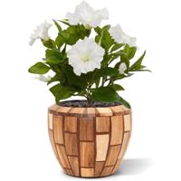 Petunia kunstboeket 25 cm creme - thumbnail