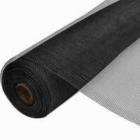 Rol Aluminium Horgaas Zwart 100 cm breed / rol 30 meter - thumbnail