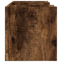 VidaXL Bureau organiser 44,5x24x25 cm bewerkt hout gerookt eikenkleur - thumbnail
