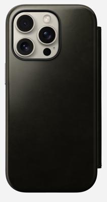 Nomad Modern Horween lederen folio iPhone 16 Pro - Green Chrome Nomad Modern Horween lederen folio iPhone 16 Pro - Green Chrome