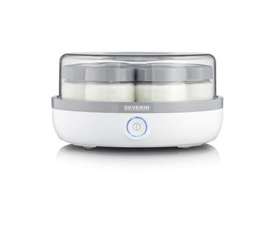 SEVERIN JG 3518 Yourtiere 7 potten van elk 150 ml, praktisch en compact, 100% BPA-vrij, memogradatie, kabelhaspel, 13 W